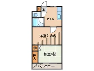 ハイツプレアデス【3階】の間取り