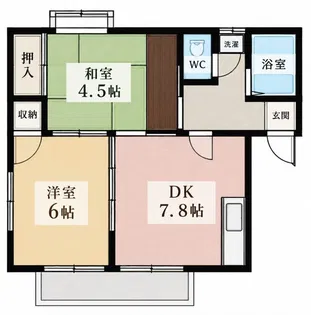 北町コーポ【3階】の間取り