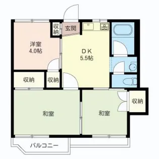 レインボーハイツ本郷台【2階】の間取り