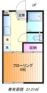 87ハイツA【1階】の間取り
