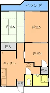 コーポハイランド【1階】の間取り