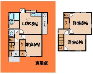 広島県安芸郡海田町国信2【一戸建】の間取り
