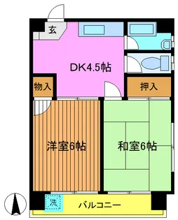 タカダハイツ【4階】の間取り