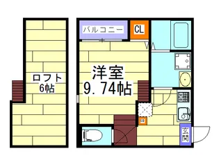 フェリオハウス【2階】の間取り