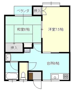 エスポワールIII【1階】の間取り