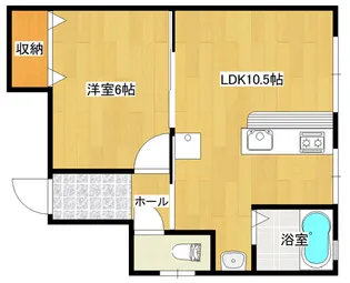 中央通りマンション【2階】の間取り
