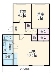 コーポ三立【3階】の間取り