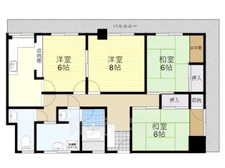 河本マンション【5階】の間取り