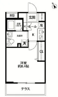 プレール・ドゥーク学芸大学【1階】の間取り