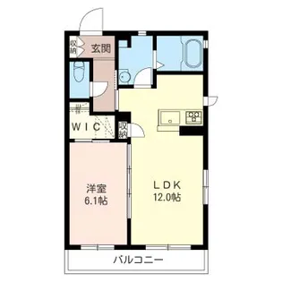 ヴィラージュ【1階】の間取り