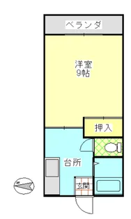 セゾン上越【1階】の間取り