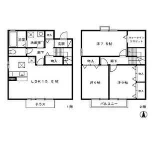 リビングタウンみどりのJ【2階】の間取り