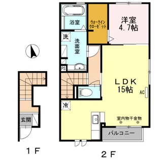 ル リヤン【2階】の間取り