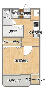 オリーブハイツ【2階】の間取り