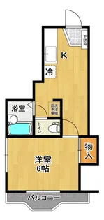 1Kの間取り画像