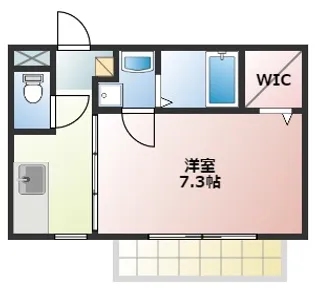 コンフォートヴィラ【1階】の間取り