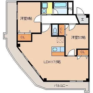 ファイブシティ【9階】の間取り