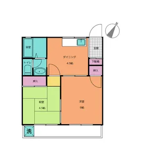 ハイツS【2階】の間取り
