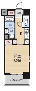 1Kの間取り画像