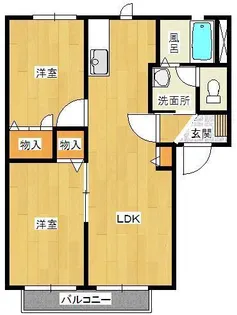ロンクーII【2階】の間取り