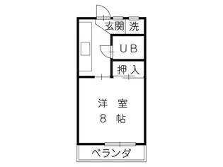 1Kの間取り画像