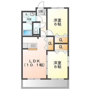 ロハス【2階】の間取り