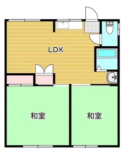 いのうえコーポD【1階】の間取り