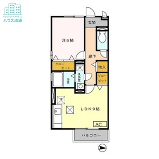 モナリエ池田新町【1階】の間取り