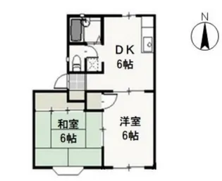 ニューハウン F【1階】の間取り