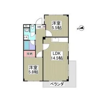 栃木県鹿沼市戸張町【マンション】の間取り