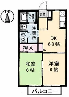 コーポニュータウン【2階】の間取り