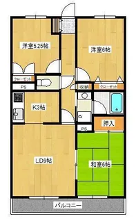 花輪下レジデンス【1階】の間取り