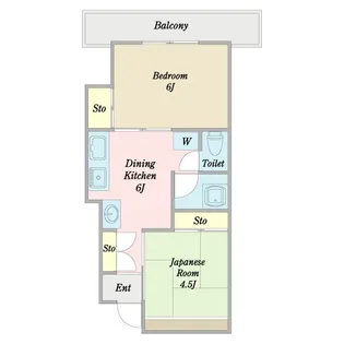 マツモト第二マンション【4階】の間取り