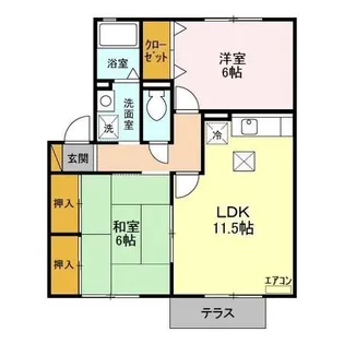 ラ・ルーン【1階】の間取り