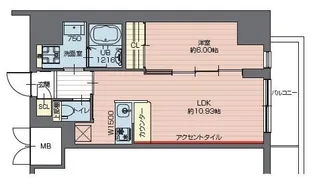 プレジオ西新井【3階】の間取り