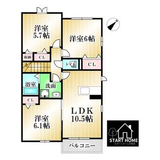 クックIII【2階】の間取り