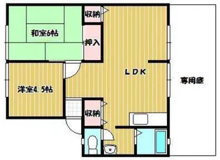 サンビレッジなかはら B【1階】の間取り