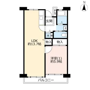 UR金沢シーサイドタウン並木一丁目第一【8階】の間取り