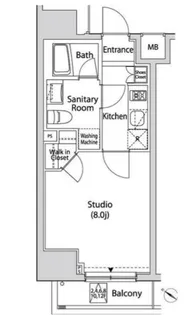 東京都中央区日本橋蛎殻町1【マンション】の間取り