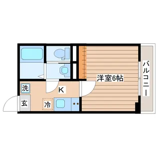 ユーフォリア長町南【1階】の間取り