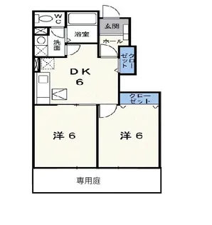 ライム・ヒル【1階】の間取り