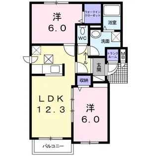 グルービー【4階】の間取り
