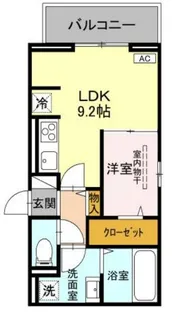 クレシア武蔵浦和【2階】の間取り
