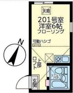 ユナイト大口スコティッシュロード【2階】の間取り