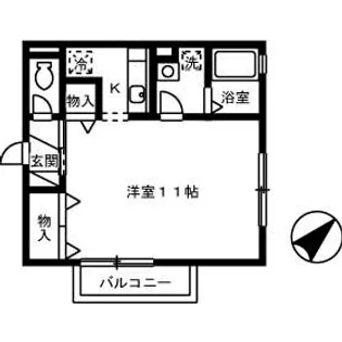 リビングタウン塩冶 B棟【2階】の間取り