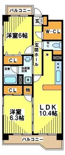東京都調布市佐須町4【マンション】の間取り