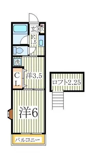 アベニール【2階】の間取り