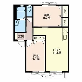 ニュアージュ【2階】の間取り