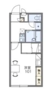 レオパレスソレーユII【2階】の間取り