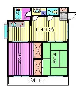上小ハイツ【2階】の間取り